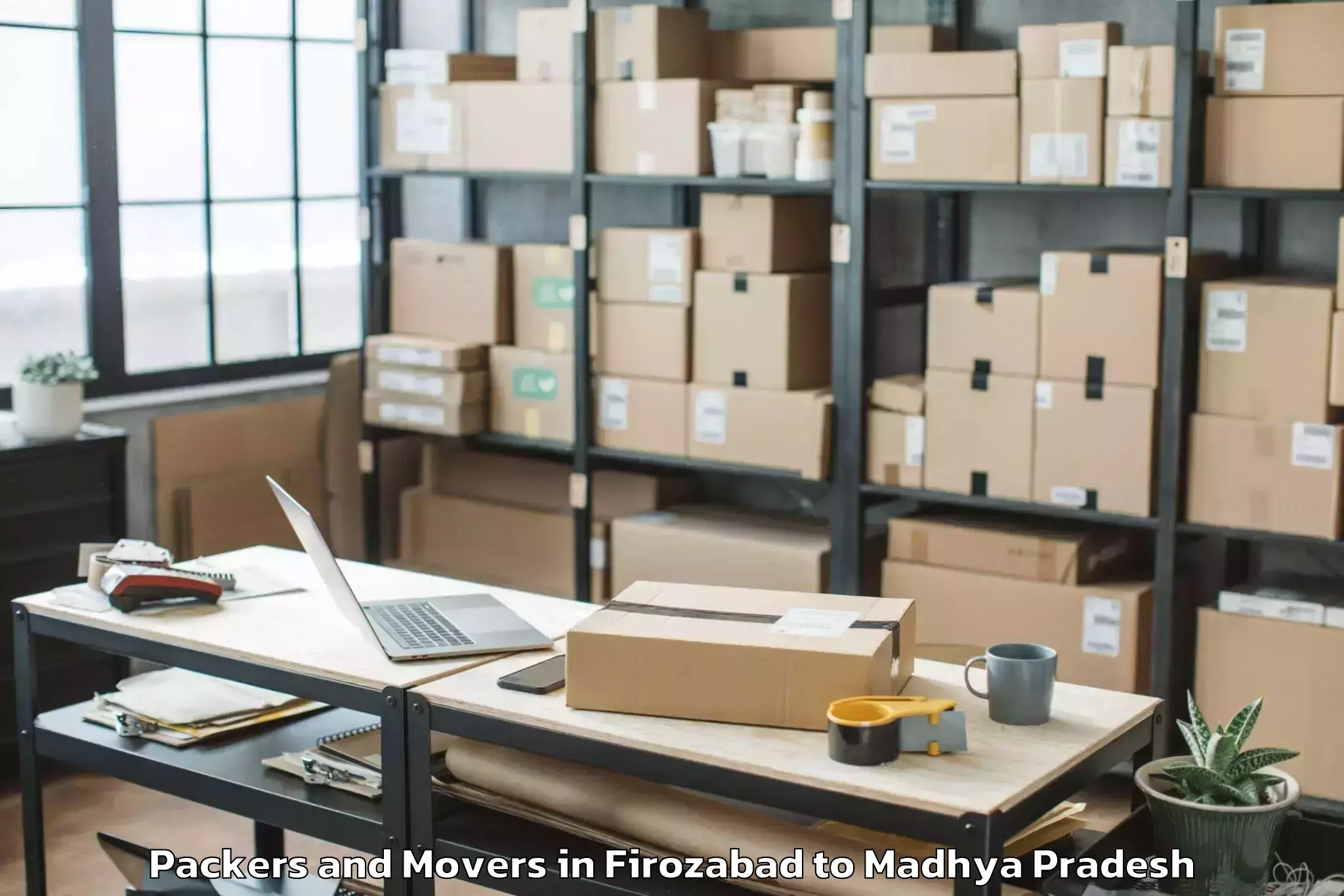 Book Firozabad to Dhar Packers And Movers Online